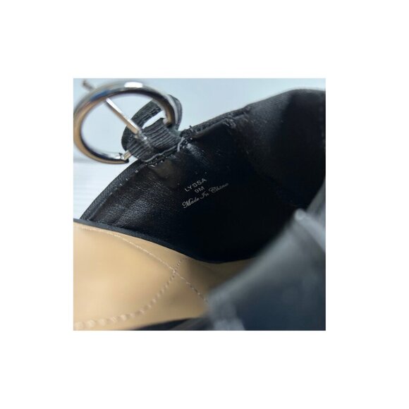 NYDJ Lyssa Slip On Slingback Open Toe Sandals Women's 9 Black - Picture 6 of 7